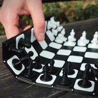 Rolling-up the chess board