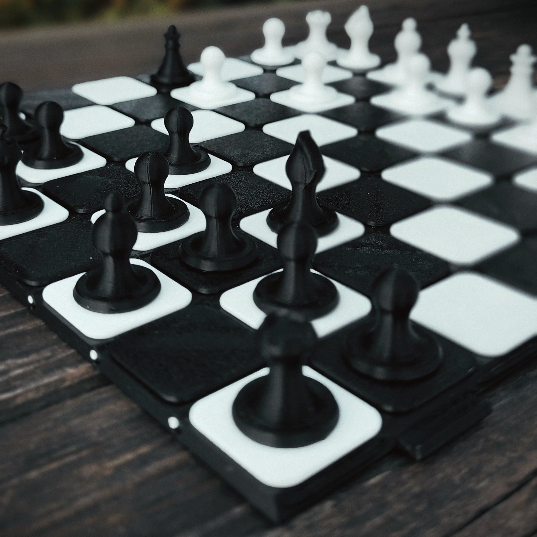 3D printed chess set