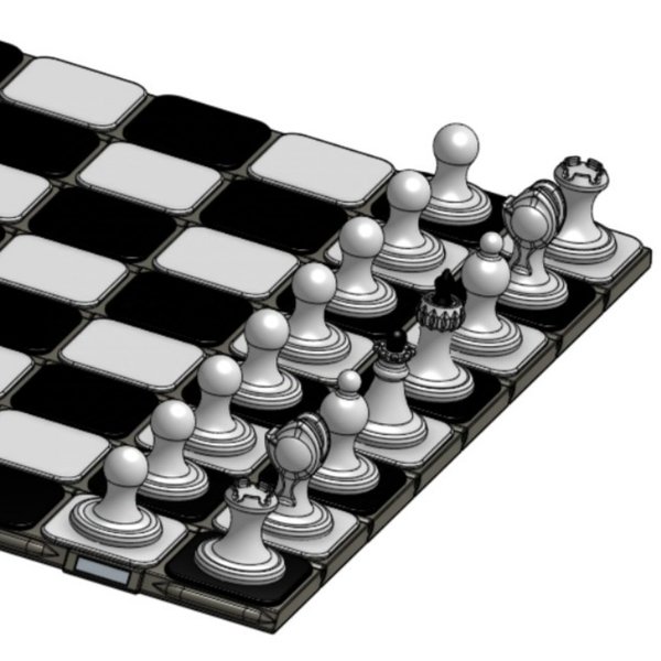 Roll-up chess set 3D model STL